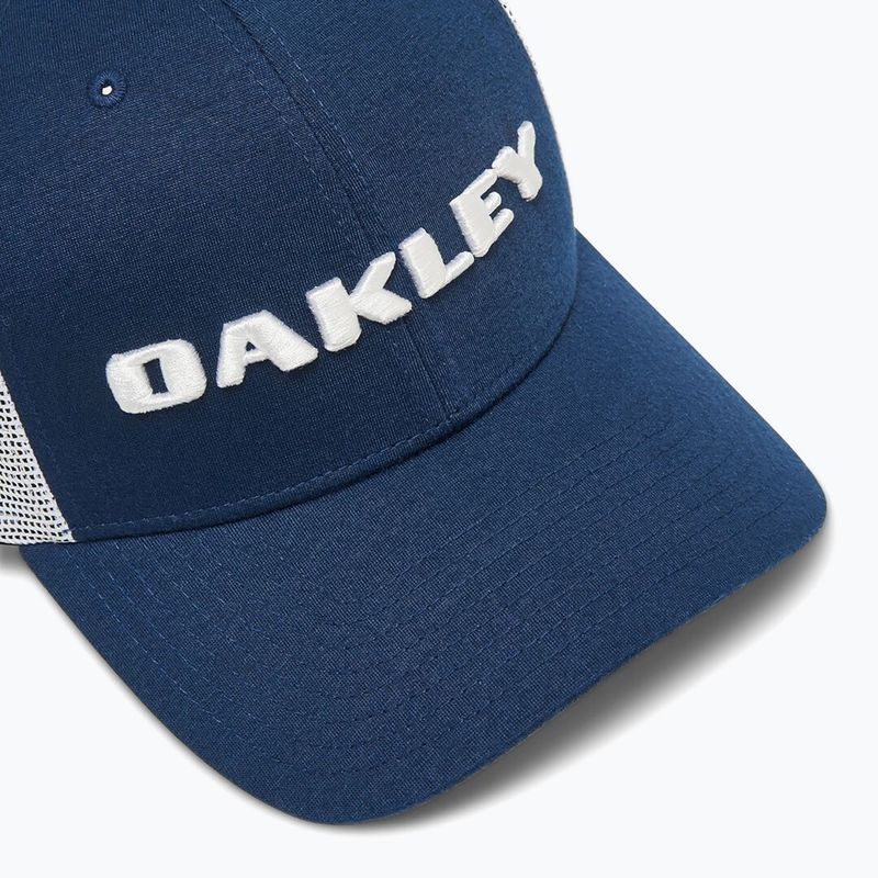 Herren Oakley Heather New Era Bark Logo Team Marine Baseballkappe 3