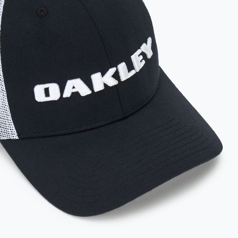 Herren Oakley Heather New Era Bark Logo Blackout Baseballkappe 3