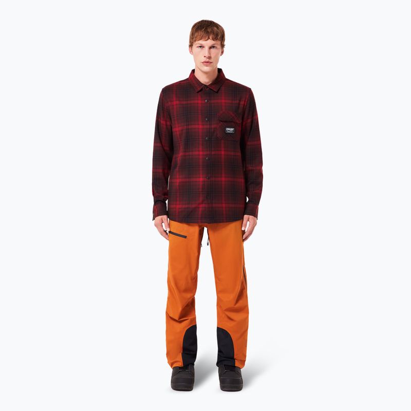 Hemd Herren Oakley Butter Flannel Shirt black/grenache check 2