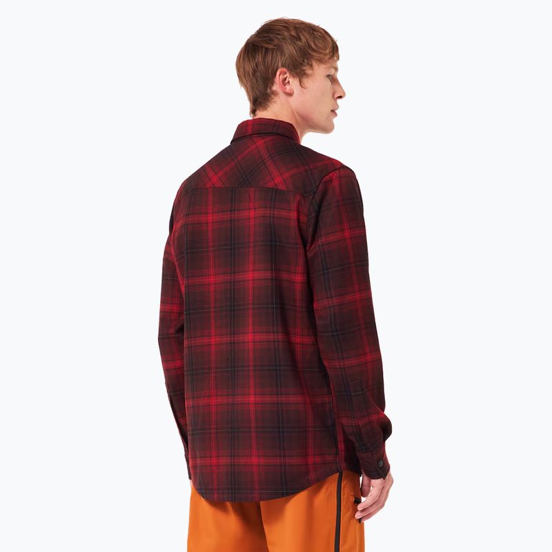 Hemd Herren Oakley Butter Flannel Shirt black/grenache check 3