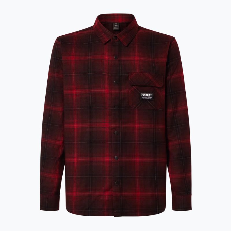 Hemd Herren Oakley Butter Flannel Shirt black/grenache check 5