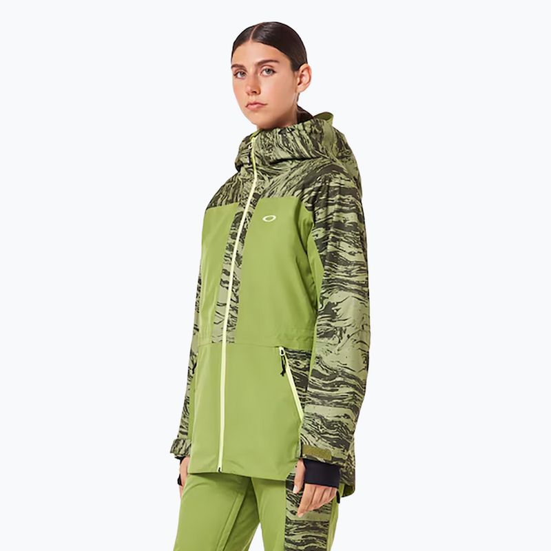 Skijacke Damen Oakley Tc Juno Reduct Shell Jacket 2.0 duality swirl dbl green 4