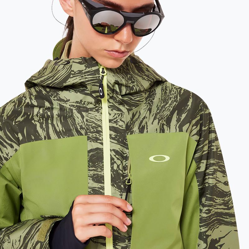 Skijacke Damen Oakley Tc Juno Reduct Shell Jacket 2.0 duality swirl dbl green 7