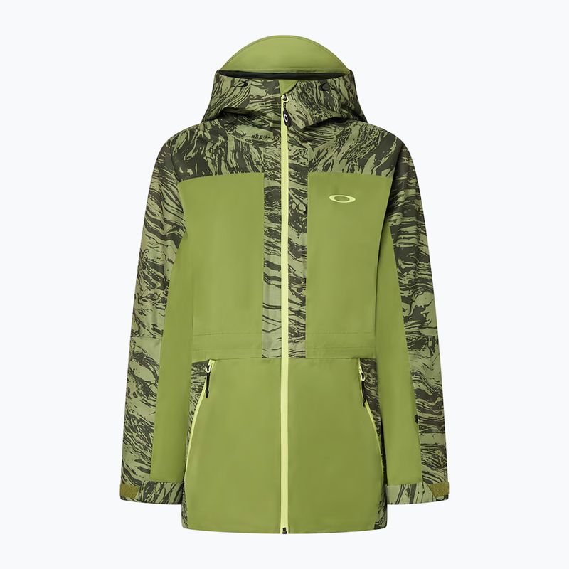 Skijacke Damen Oakley Tc Juno Reduct Shell Jacket 2.0 duality swirl dbl green 9