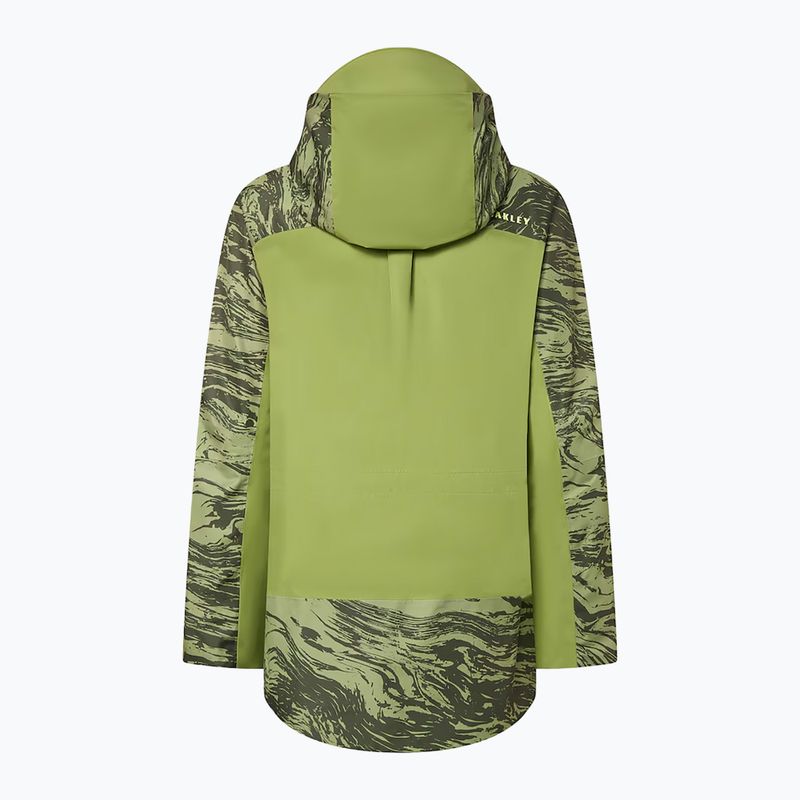 Skijacke Damen Oakley Tc Juno Reduct Shell Jacket 2.0 duality swirl dbl green 10