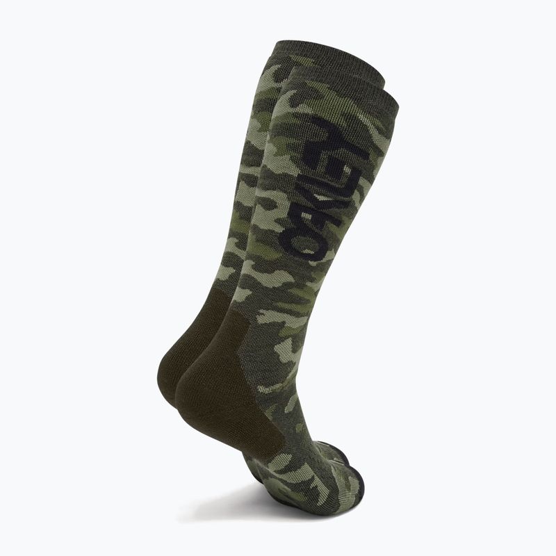 Skisocken Oakley Wanderlust Perf Socks 2.0 tiger camo green 2