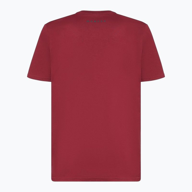 Herren Oakley Bark Ellipse Tee Eisen rot 2