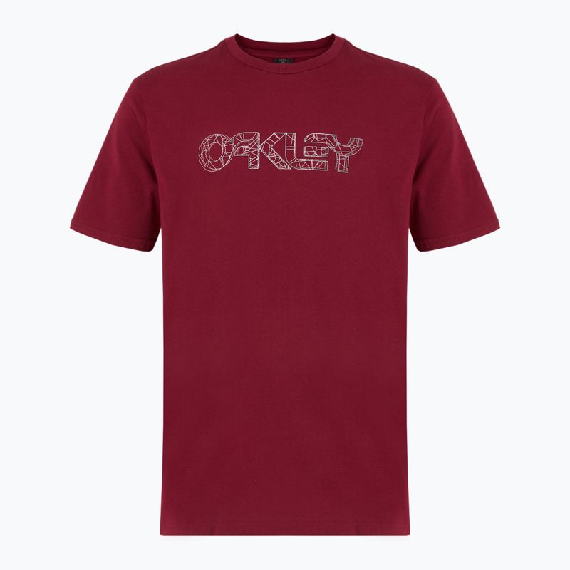 Herren Oakley Draht B1B Tee Eisen rot