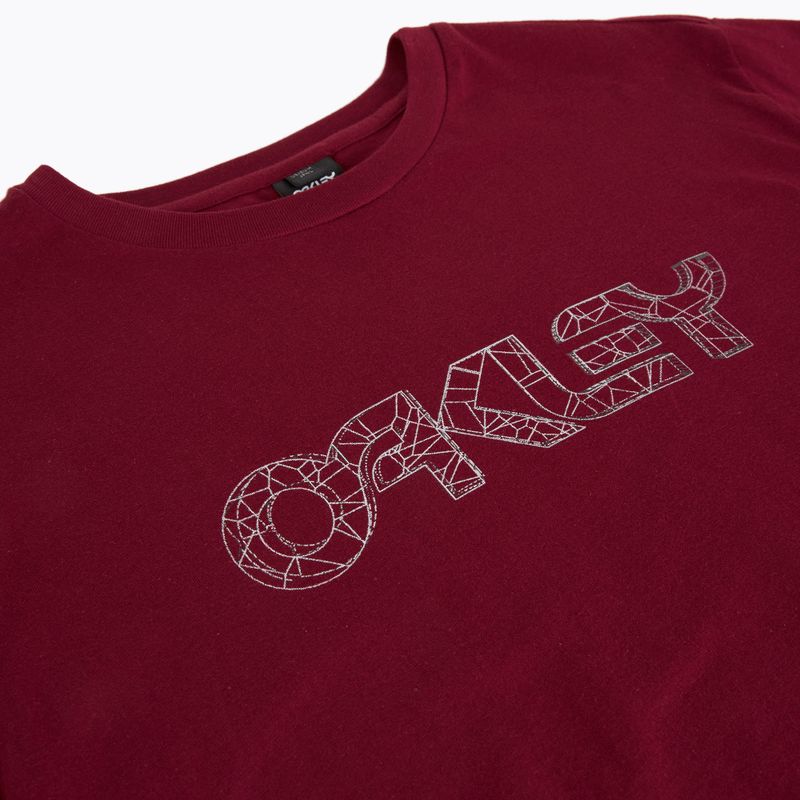Herren Oakley Draht B1B Tee Eisen rot 3