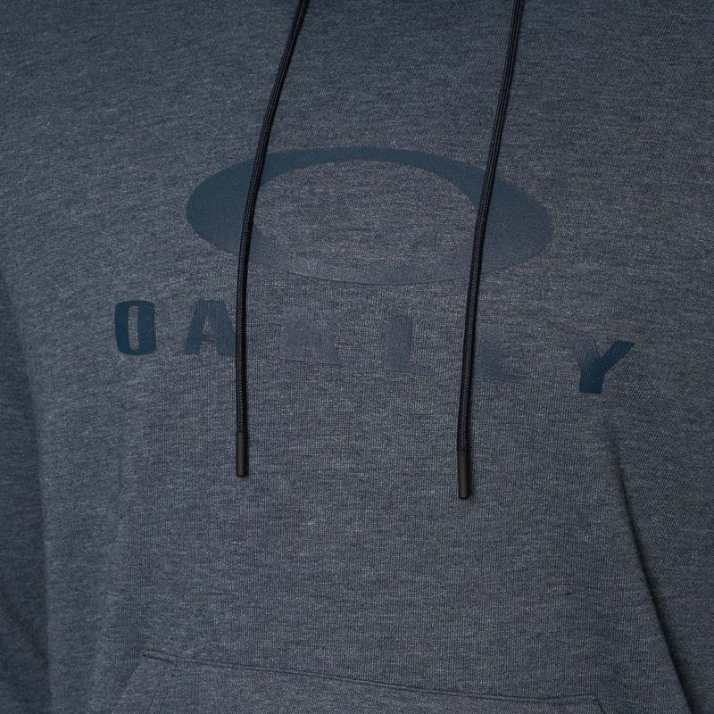 Herren Oakley Bark Fleece Hoodie fathom heather 3