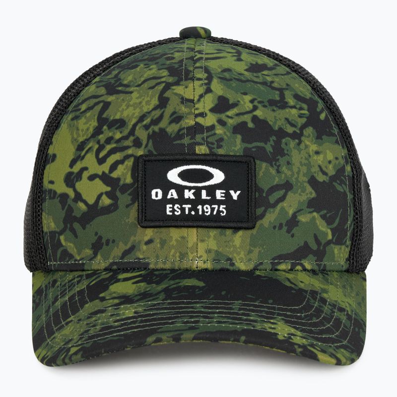 Herren Oakley Patch Trucker Tiger camo grün Baseballmütze 2