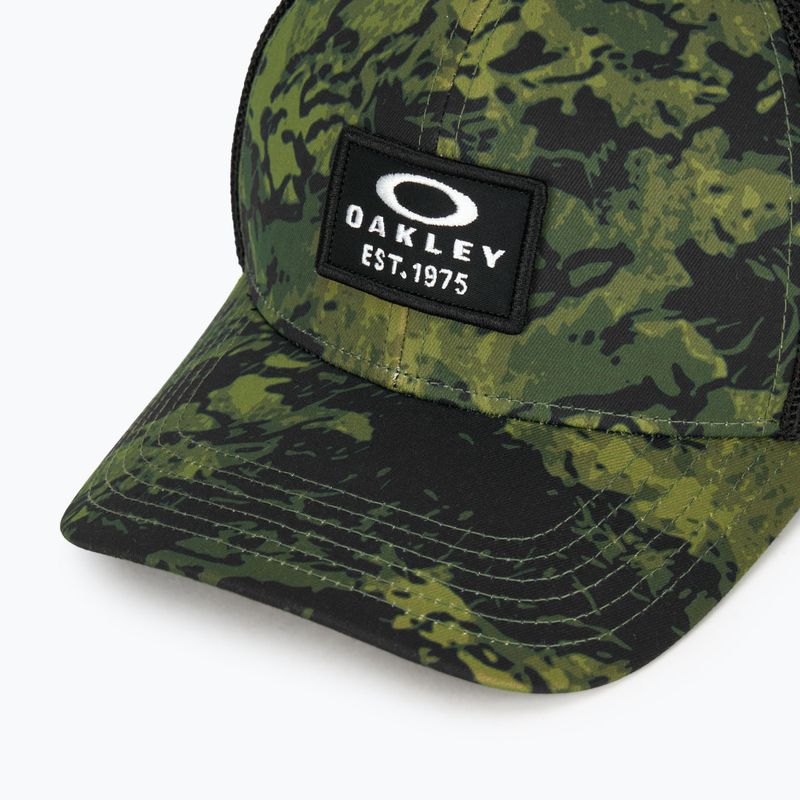 Herren Oakley Patch Trucker Tiger camo grün Baseballmütze 3