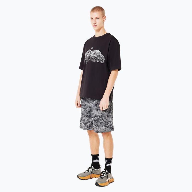 Herren Oakley verdrahtet Mtn Scape T-Shirt blackout 2