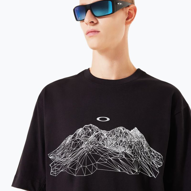 Herren Oakley verdrahtet Mtn Scape T-Shirt blackout 4