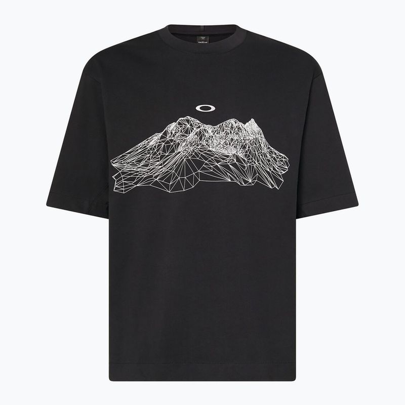 Herren Oakley verdrahtet Mtn Scape T-Shirt blackout 5