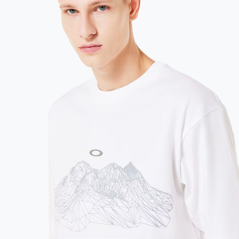 Herren Oakley verdrahtet Mtn Scape Tee weiß 5