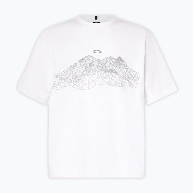 Herren Oakley verdrahtet Mtn Scape Tee weiß 7