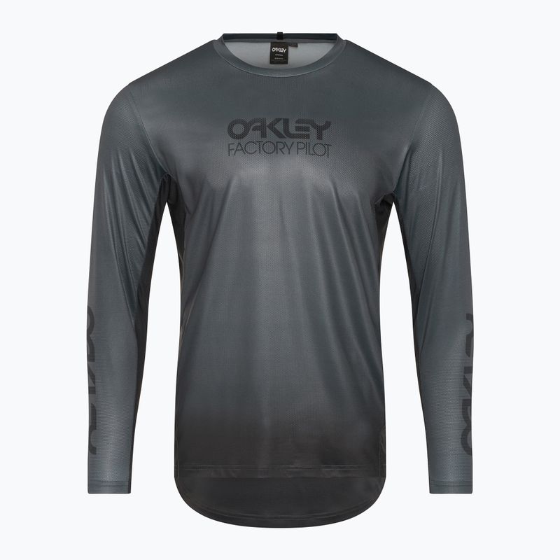 Herren Oakley Maven Küste 2.0 LS Farbverlauf schwarz grau Radfahren Longsleeve