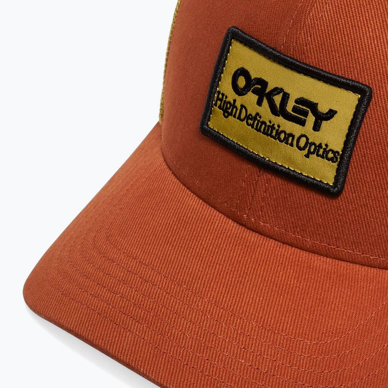 Herren Oakley Oakley B1B Hdo Patch Trucker Rotbraun/Sulfid Baseballmütze 3