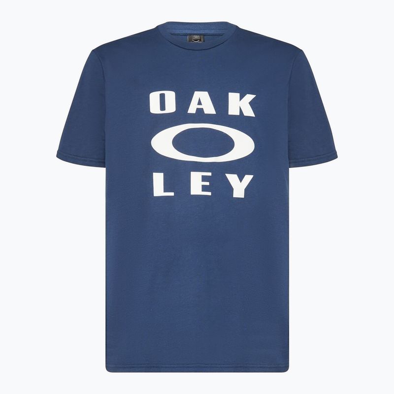 Herren Oakley Bark Ellipse Tee abyss shirt