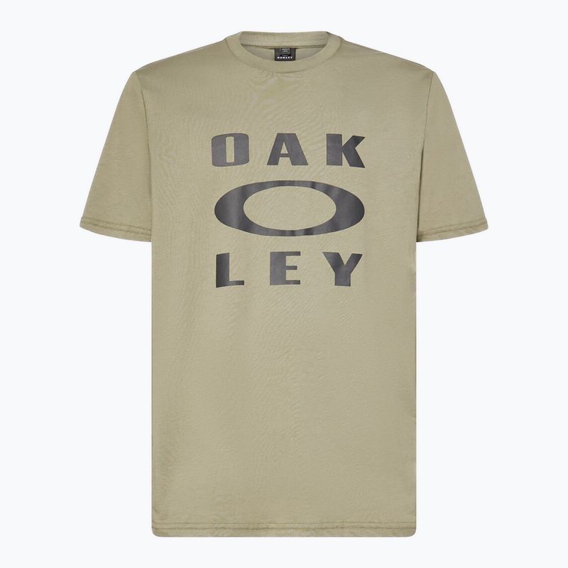 Herren Oakley Bark Ellipse T-Shirt boulder green