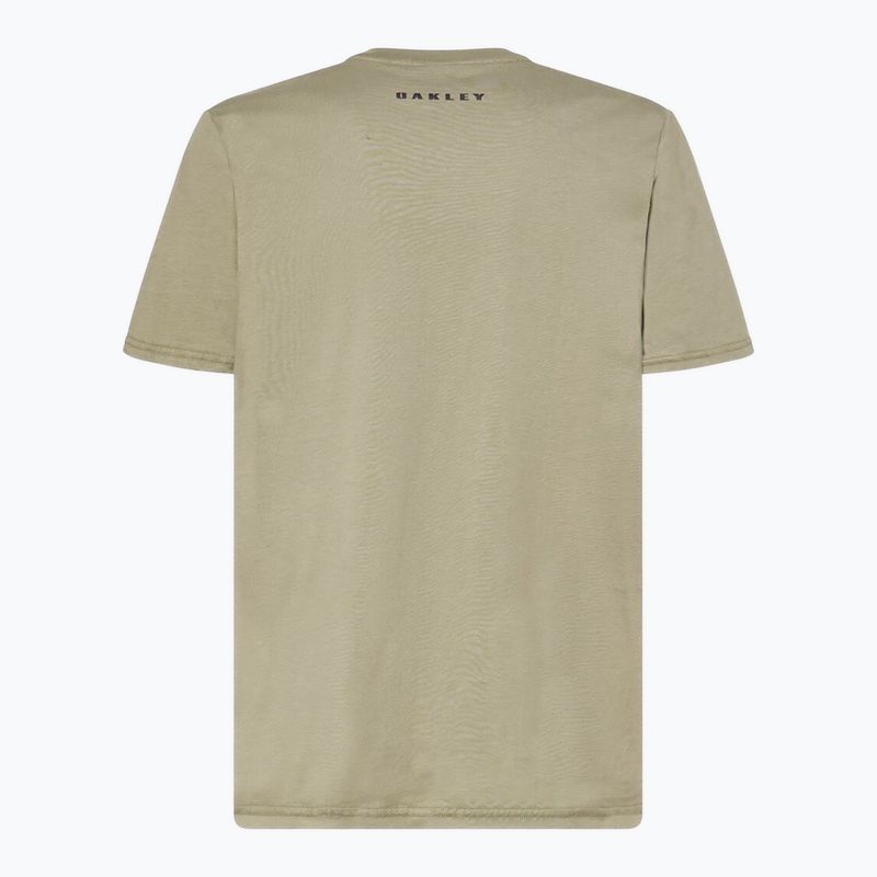 Herren Oakley Bark Ellipse T-Shirt boulder green 2