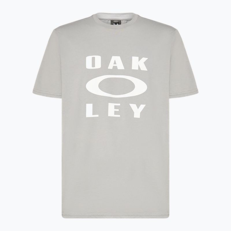 Herren Oakley Bark Ellipse Tee Zement-T-Shirt