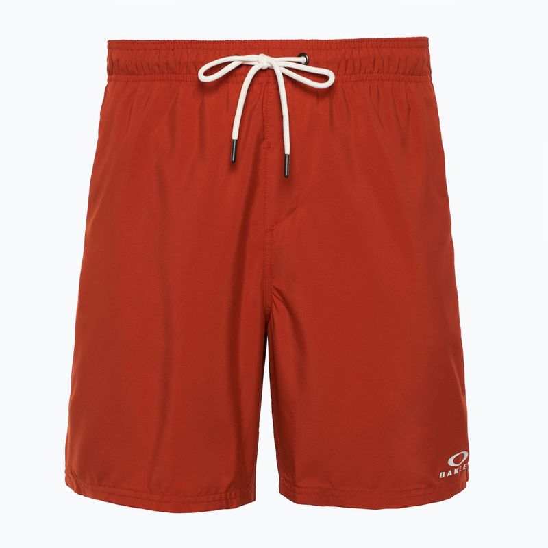 Herren Oakley Clear Lake 18" Volley Flamme rot schwimmen Shorts