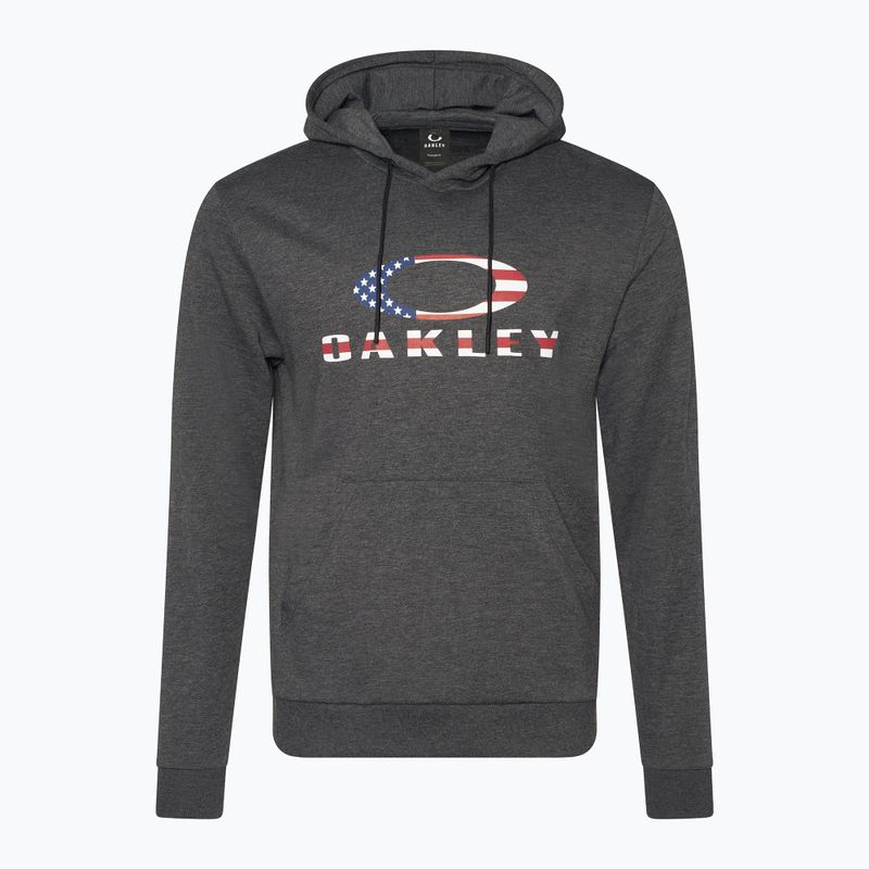 Herren Oakley Bark Fleece Hoodie dunkelgrau heather