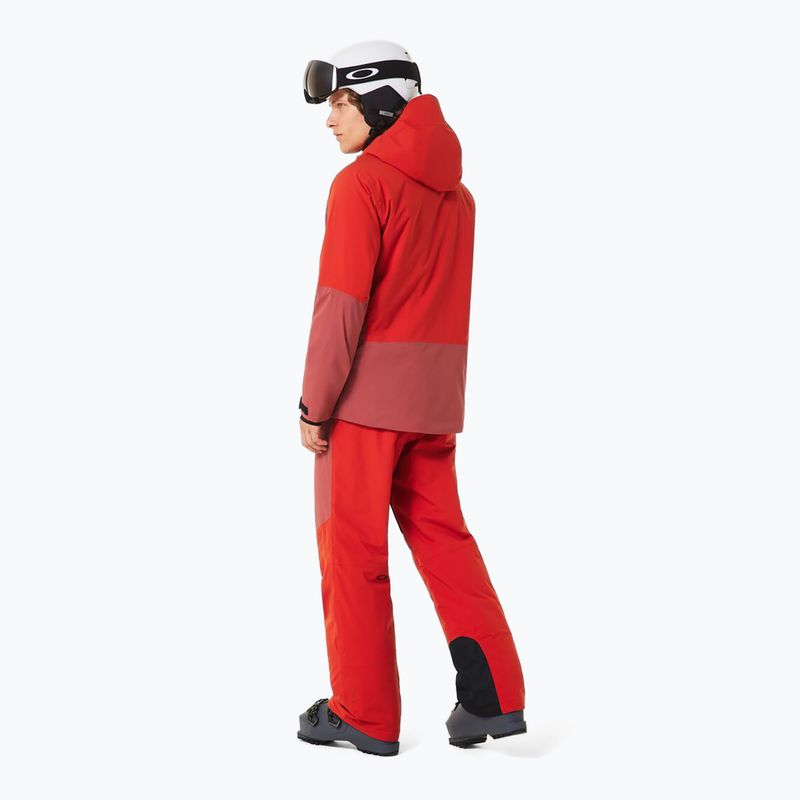 Herren-Skihose Oakley Canopy Pro Insulated flame red/rosewood 3