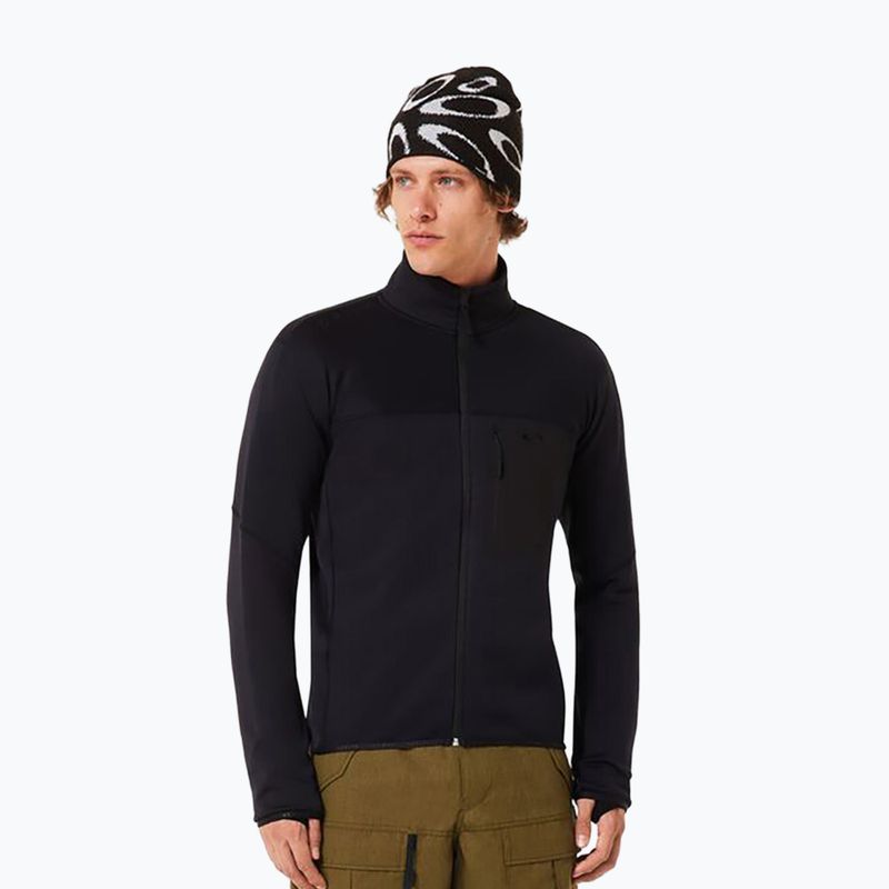 Herren-Trekkingsweatshirt Oakley Canopy Pro Full Zip blackout