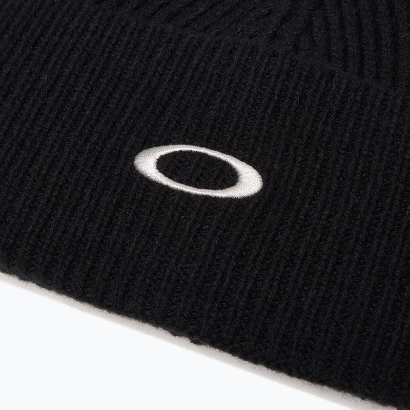 Wintermütze Oakley Ellipse Ribbed Beanie blackout 3