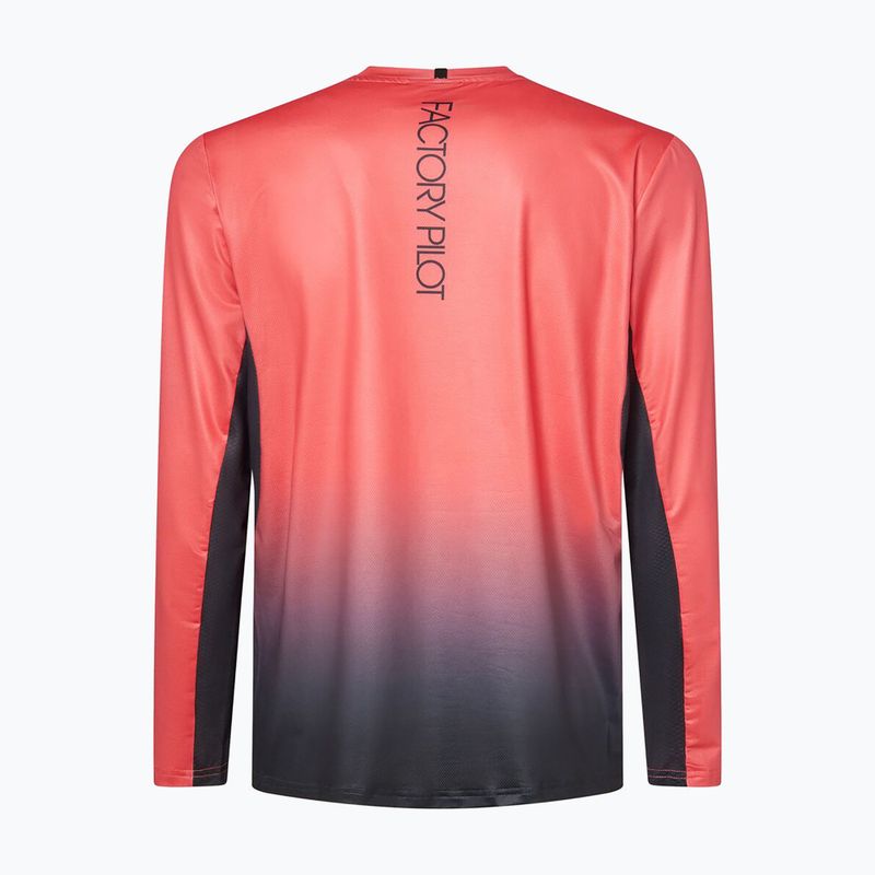 Herren Fahrrad-Langarmshirt Oakley Maven Coast 2.0 gradient paloma/black 2