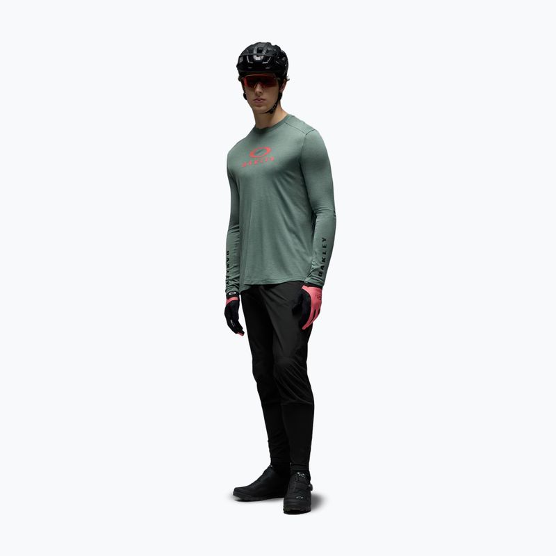 Herren-Radlongsleeve Oakley Seeker Flow LS74O aviator green 2