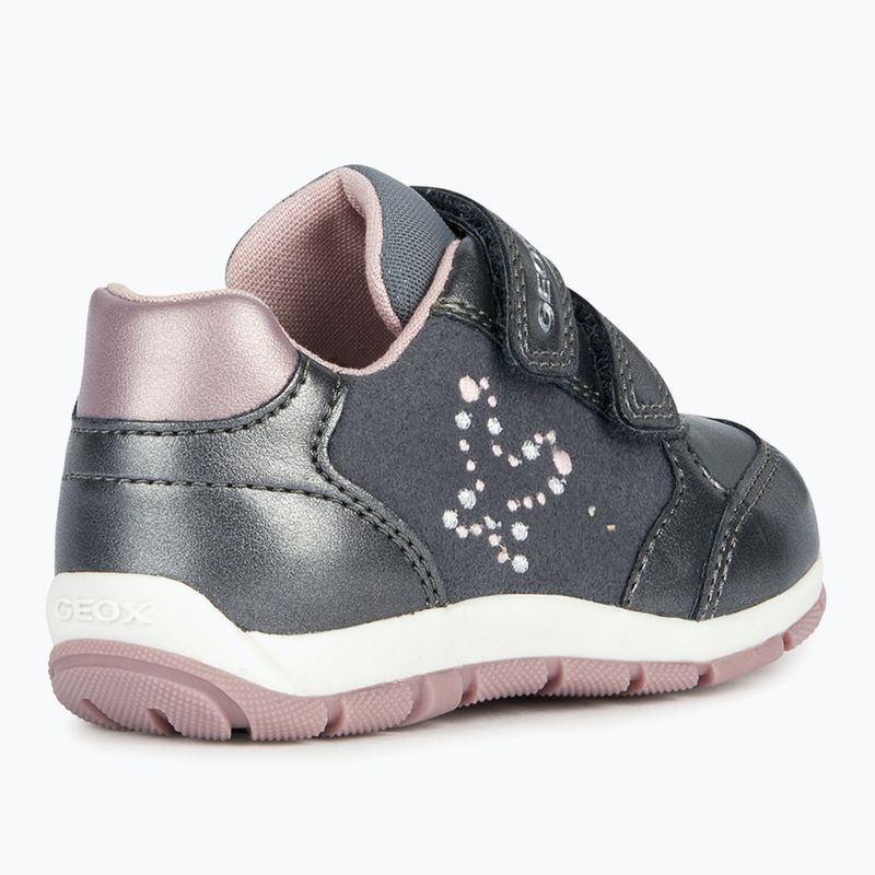 Geox Heira Kinderschuhe dunkelgrau/dunkelrosa
