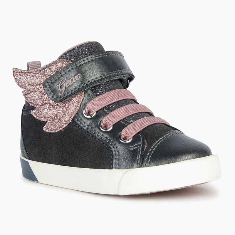 Geox Kilwi dunkelgrau/rosa Kinderschuhe