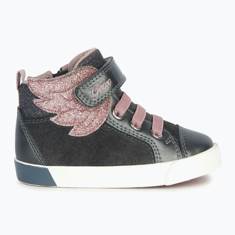 Geox Kilwi dunkelgrau/rosa Kinderschuhe