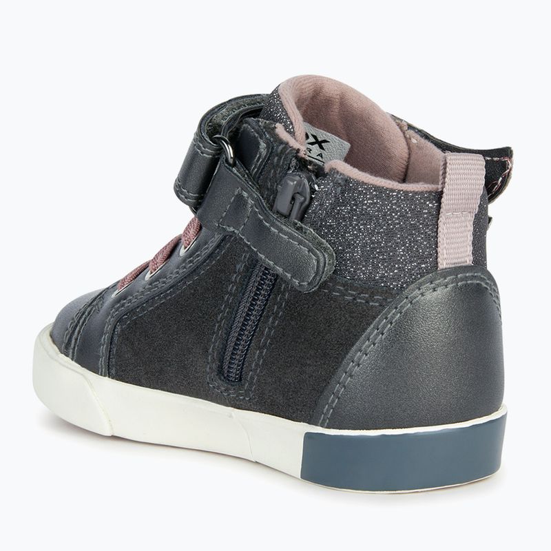 Geox Kilwi dunkelgrau/rosa Kinderschuhe
