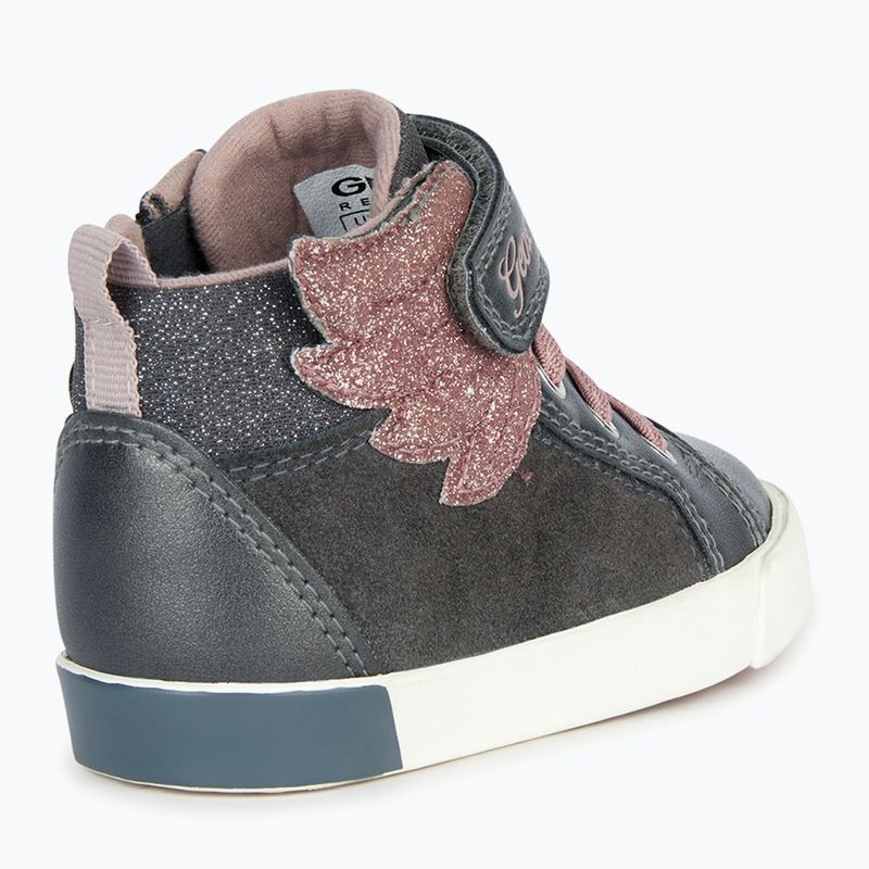 Geox Kilwi dunkelgrau/rosa Kinderschuhe
