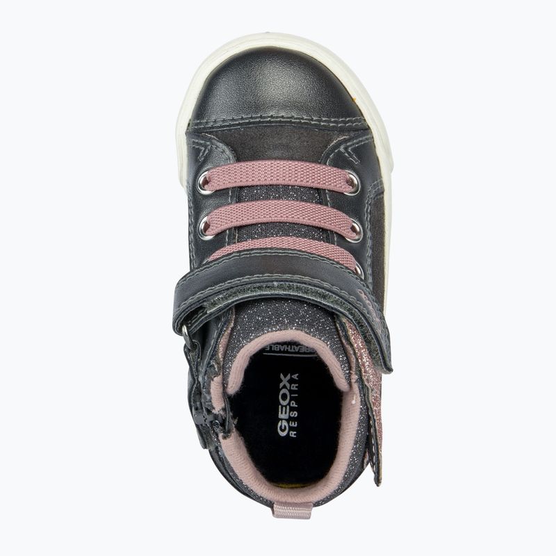 Geox Kilwi dunkelgrau/rosa Kinderschuhe