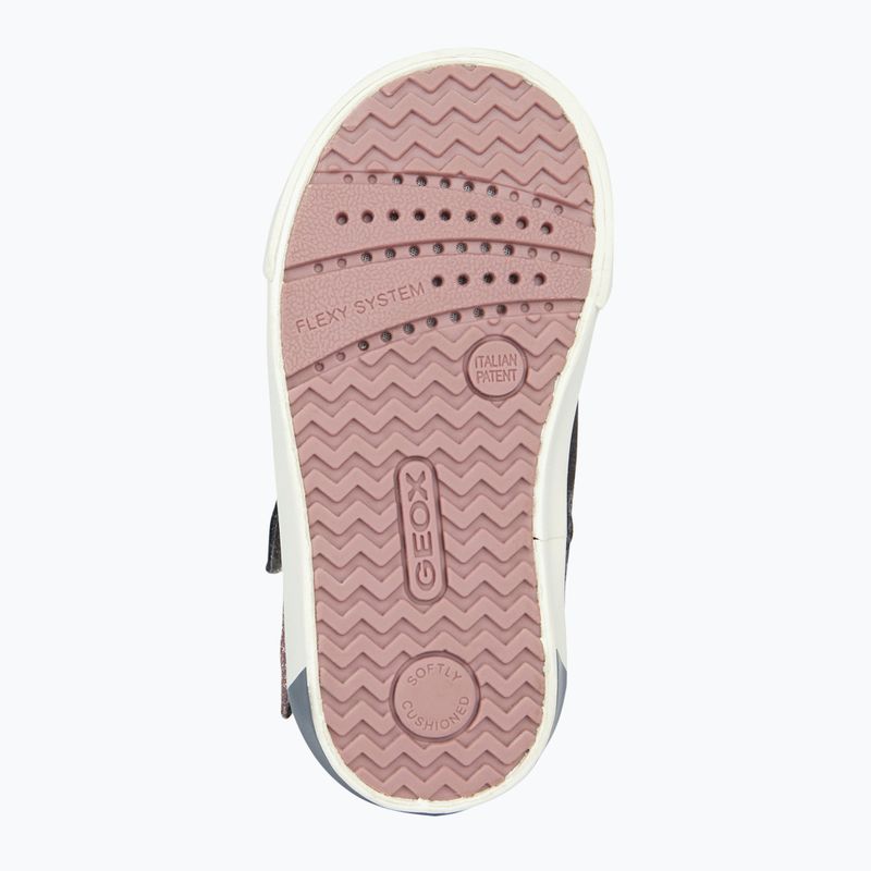 Geox Kilwi dunkelgrau/rosa Kinderschuhe