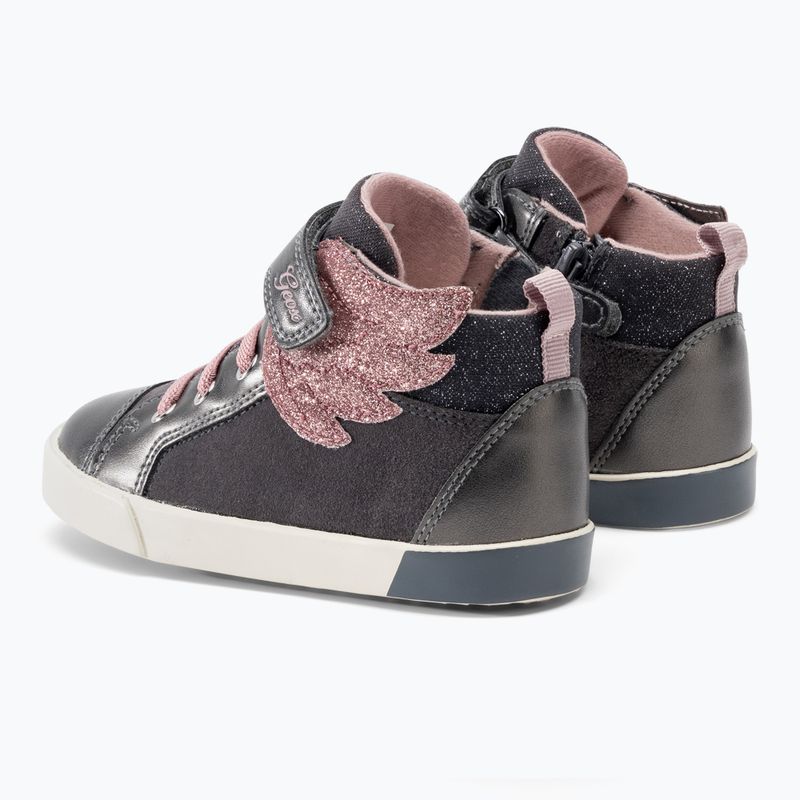 Geox Kilwi dunkelgrau/rosa Kinderschuhe