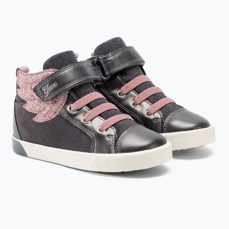 Geox Kilwi dunkelgrau/rosa Kinderschuhe