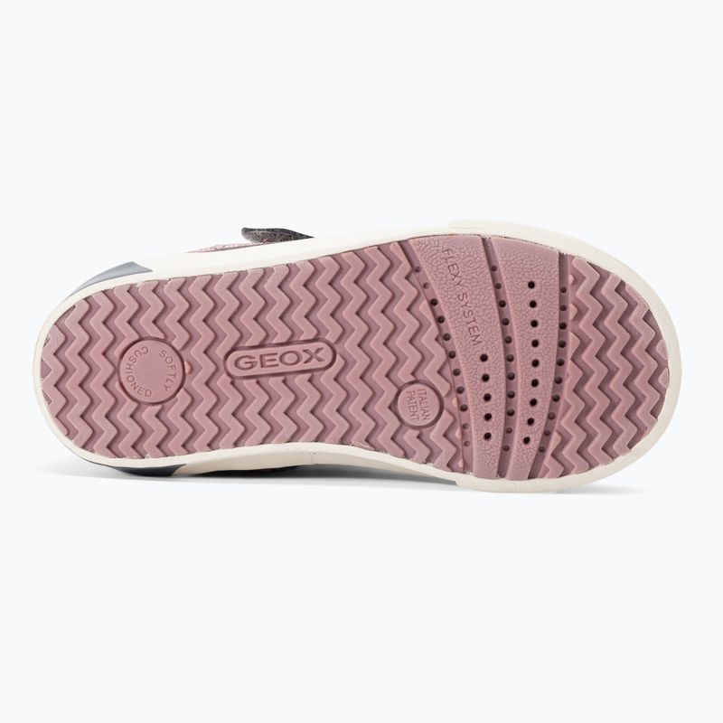 Geox Kilwi dunkelgrau/rosa Kinderschuhe