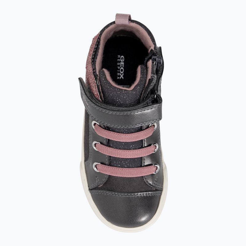 Geox Kilwi dunkelgrau/rosa Kinderschuhe