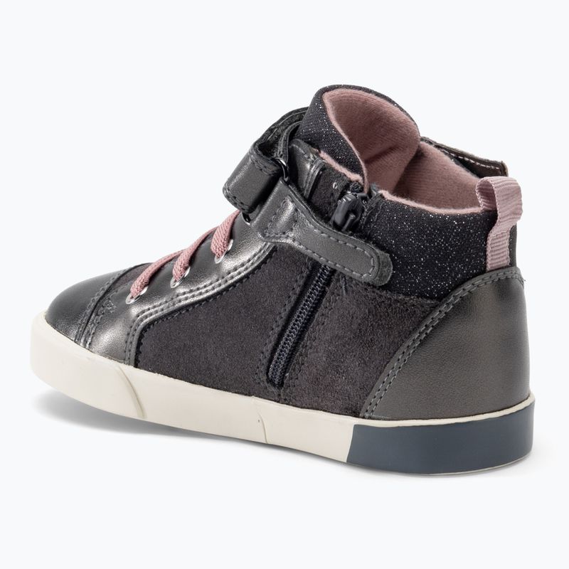 Geox Kilwi dunkelgrau/rosa Kinderschuhe