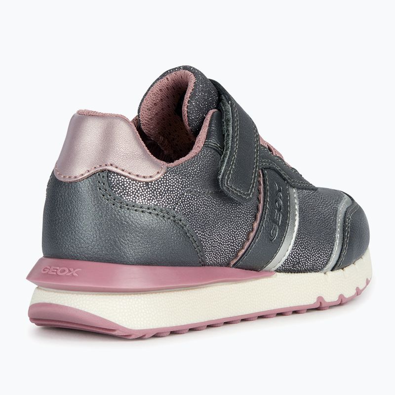 Geox Fastics Kinderschuhe grau/altrosa 10