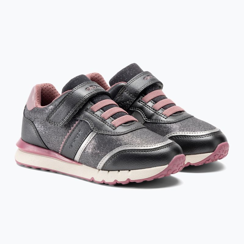 Geox Fastics Kinderschuhe grau/altrosa 4