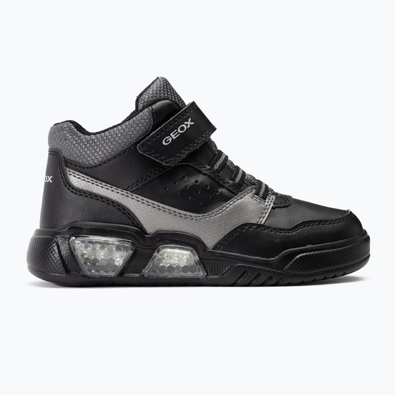 Geox Illuminus schwarz/dunkelgrau Kinderschuhe 2