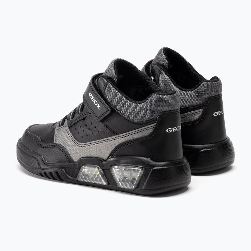 Geox Illuminus schwarz/dunkelgrau Kinderschuhe 3